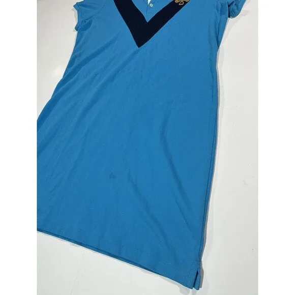 Polo Ralph Lauren Sport Women's Cotton Mesh Riding Crest Polo Dress Blue Size XL - Picture 5 of 12